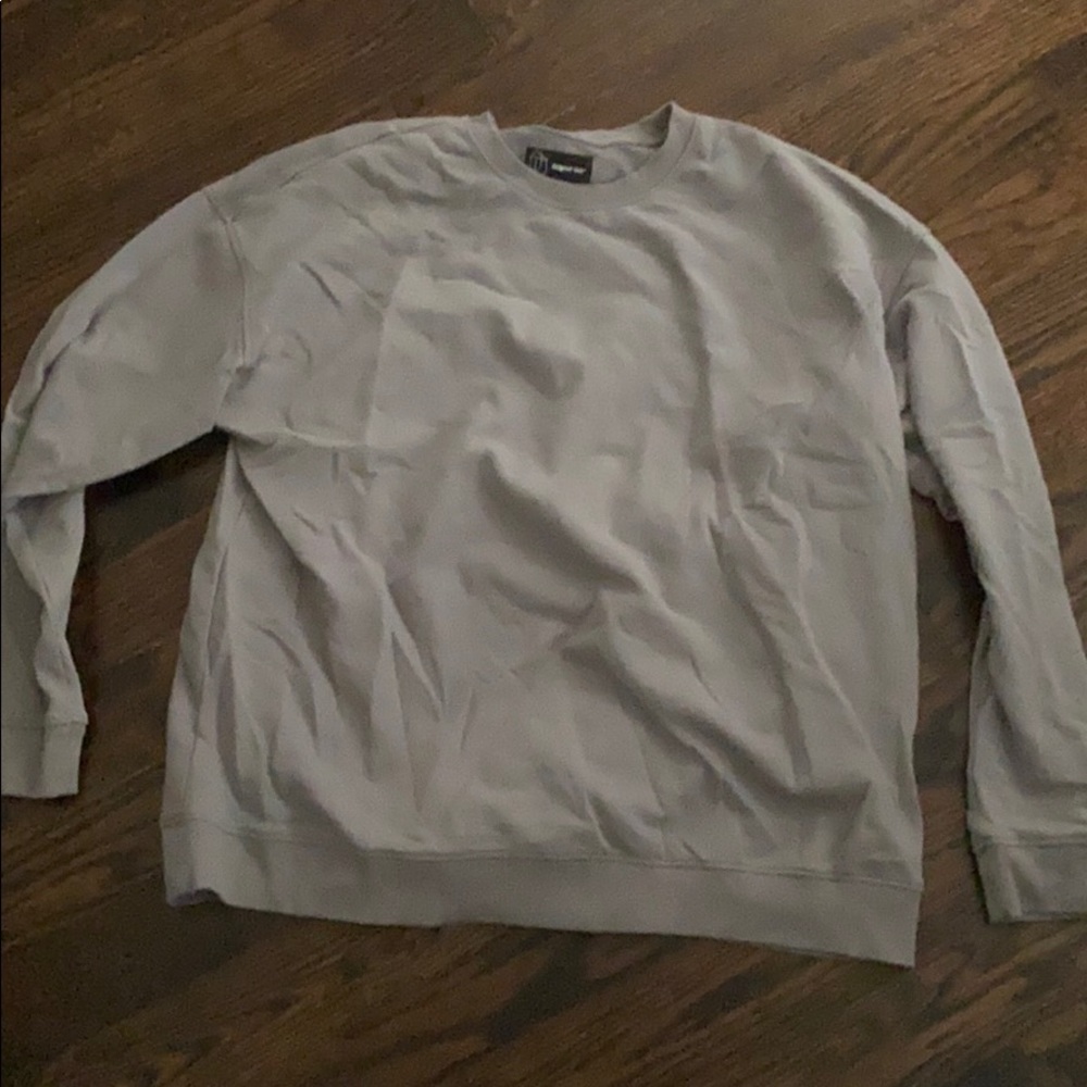 Thin oversized grey crewneck - Picture 1 of 2